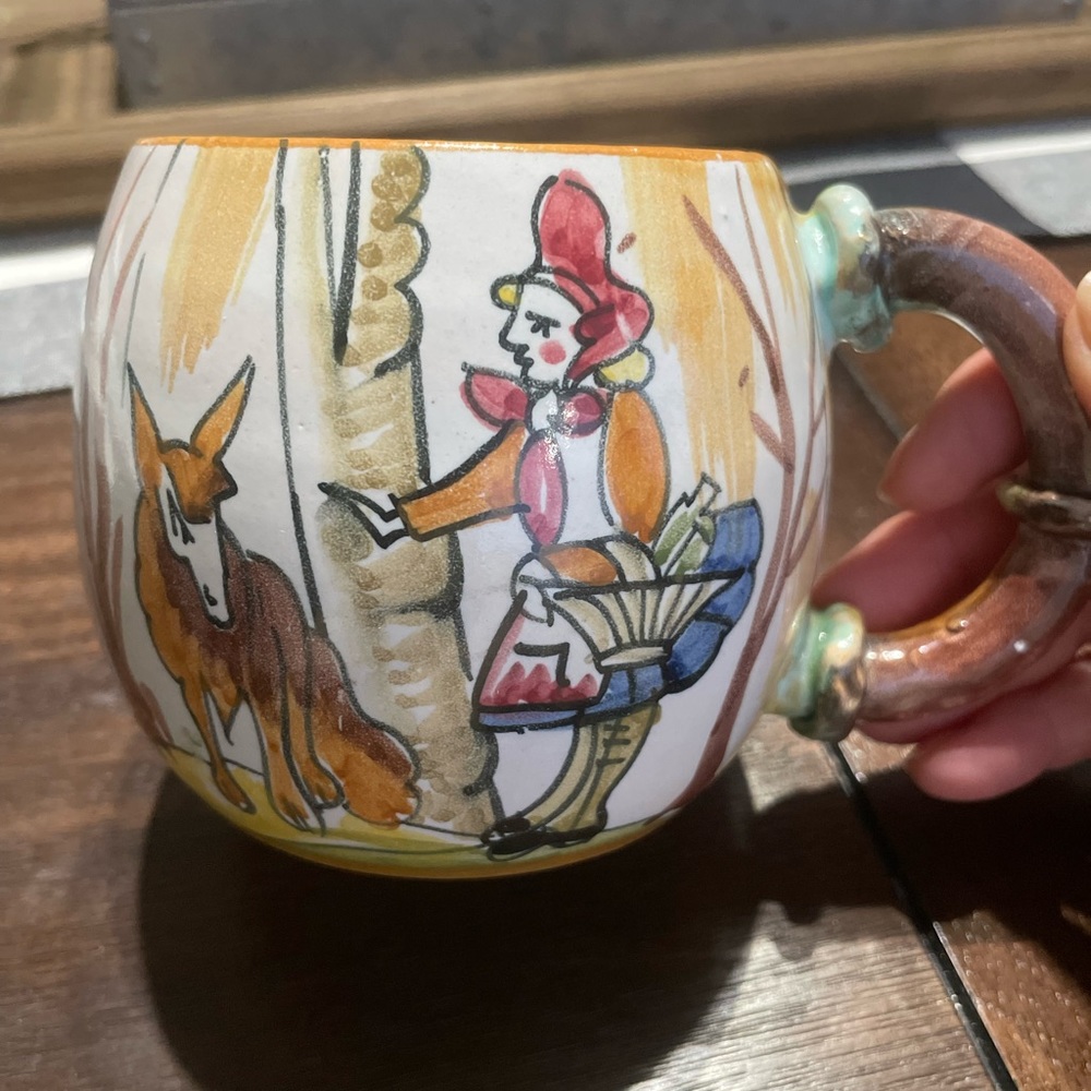 Vintage Collectibles Faone Scardin Italian
Pottery Mug Numbered
320/301 FS Italy